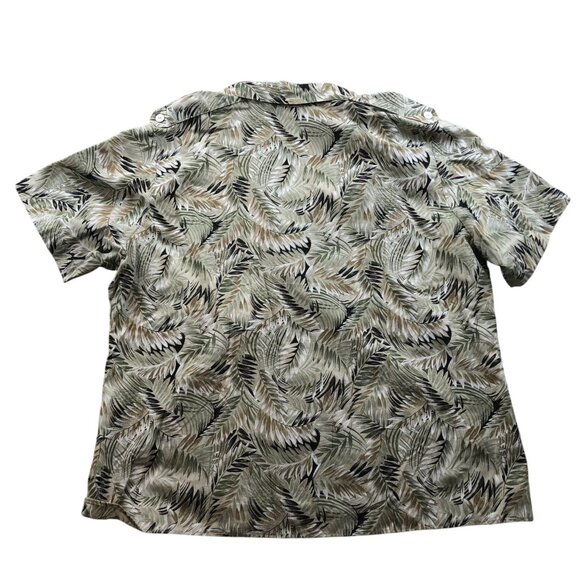 Tapestry Womens Shirt Size 22W Short Sleeve Button Up Hawaiian Classic Beach - Picture 2 of 9